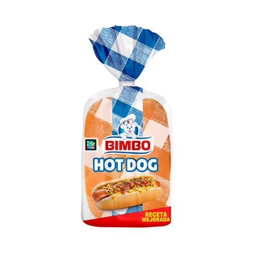 BIMBO Pan de hot dog 4 uds, 220 g. 