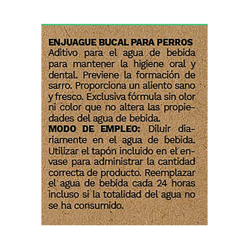 WAPPY Enjuague bucal para perros 250 ml.