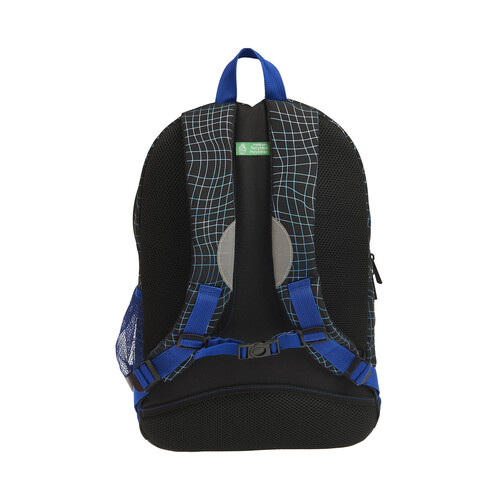 Mochila juvenil de 43cm, gaming, varios compartimentos, color negro, ALCAMPO.