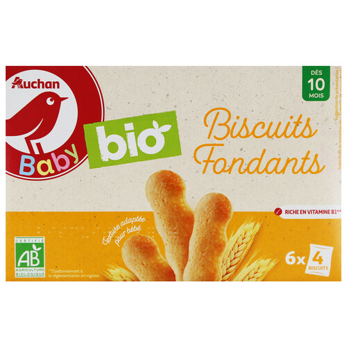 ALCAMPO BABY ECOLÓGICO Galletas ecológicas para bebé a partir de 10 meses 6 x 4 uds.