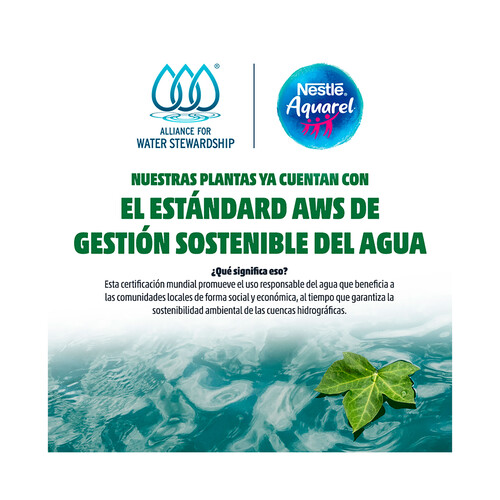 AQUAREL Agua mineral botella de 33 cl. pack de 6 uds.