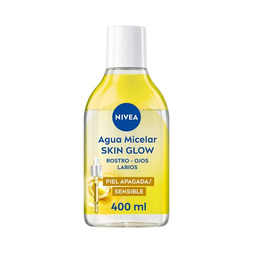 NIVEA Agua micelar con sérum y acción iluminadora para pieles apagadas y / o sensibles 400 ml.