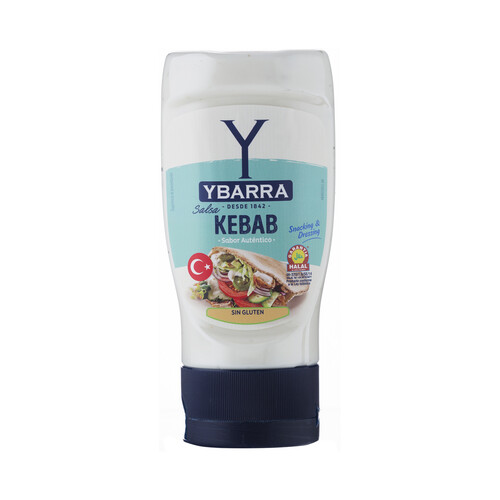 YBARRA Salsa kebab con garantia Halal 250 ml.