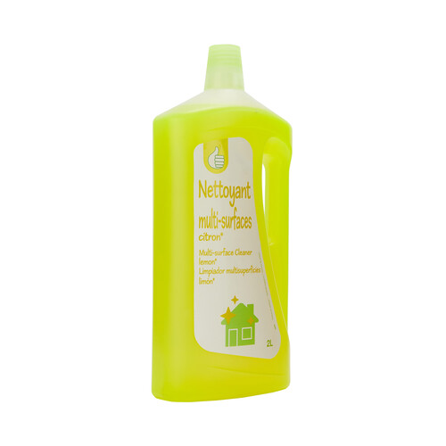 PRODUCTO ECONÓMICO ALCAMPO Limpiador multisuperficies con aroma a limón 2 l.