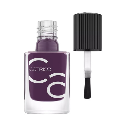 CATRICE Iconails tono 159 Purple rain Pintauñas acabado gel brillante sin necesidad de Top Coat.