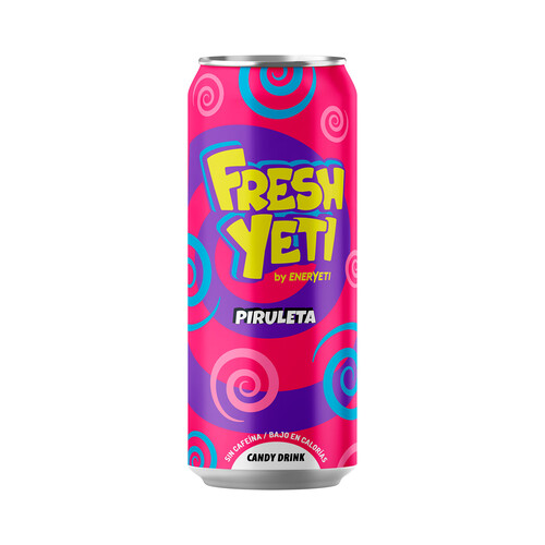 FRESHYETI Bebida refrescante piruleta lata 50 cl.