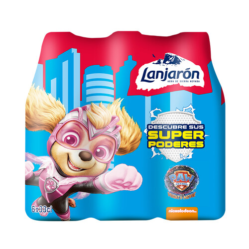 LANJARÓN Agua mineral sport infantil pack de 6 uds. x 33 cl.