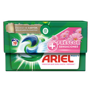 Ariel Cápsulas regulares 3 en 1 - 19 lavados (19) - Paquete de 2
