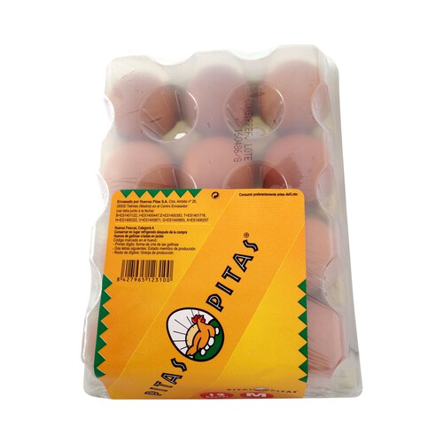 PITAS Huevos de gallinas en jaulas acondicionadas clase M 12 Unidades