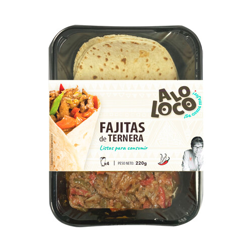 ALOLOCO Fajita de ternera 220 g.