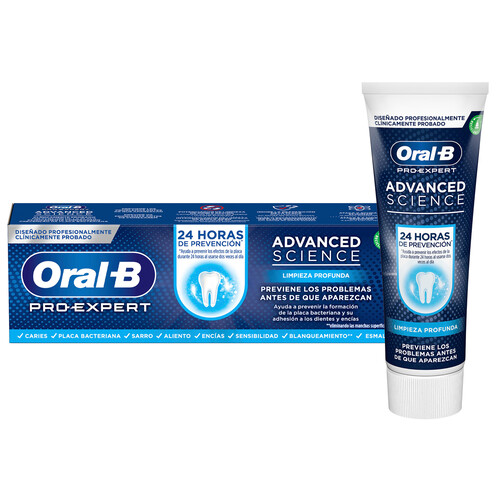 ORAL-B Pro expert advanced science Pasta de dientes limpieza profunda 75 ml.