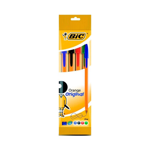 4 bolígrafos BIC Naranja