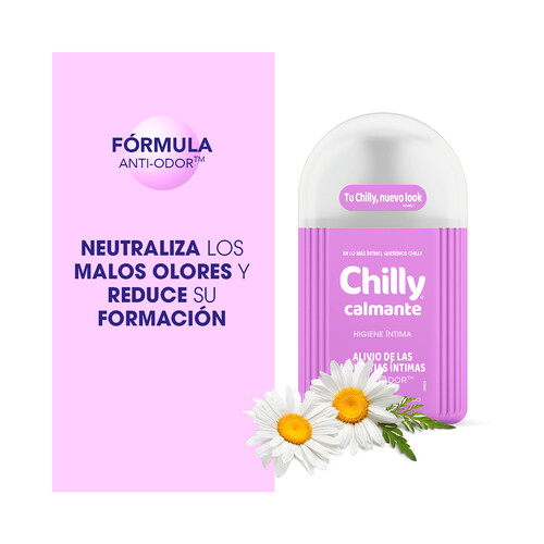 Jabón de higiene íntima, para el alivio de las molestias íntimas CHILLY 200 ml. 