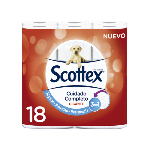 SCOTTEX Papel higiénico gigante 18 rollos