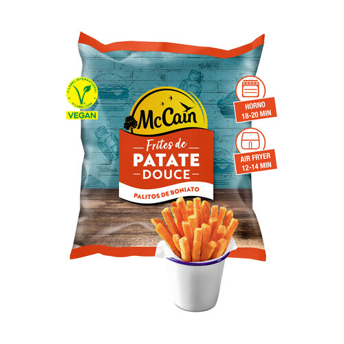 McCAIN Palitos de batata dulce, prefritos y ultracongelados McCAIN Sweet 500 g.