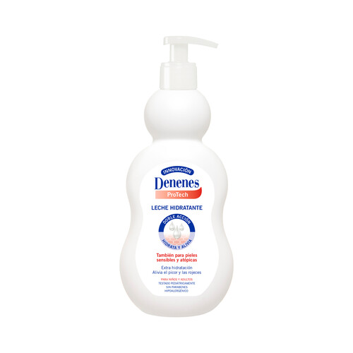 DENENES Leche hidratante de doble acción (hidrata y alivia), para pieles sensibles y atópicas DENENES Protech 400 ml.