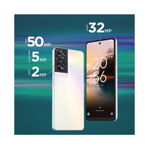 TCL 40 NXTPAPER 4G Opalescent, 256GB + 8GB Ram, Móvil 15,2cm (6,78).