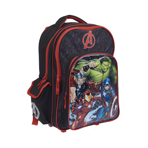 Mochila con ruedas trolley, AVENGERS, 2 compartimentos, ALCAMPO.