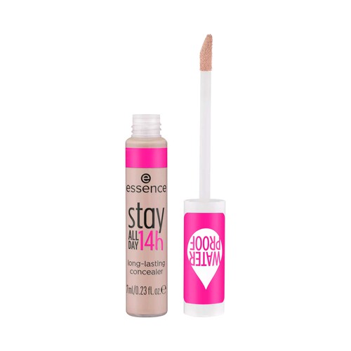 ESSENCE Stay all day 14h tono 30 Neutral beige Corrector larga duración acabado mate natural.