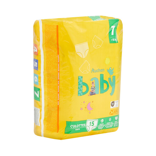 PRODUCTO ALCAMPO Baby Pants (braguitas) de aprendizaje talla 7 (+18 kg) 15 uds.