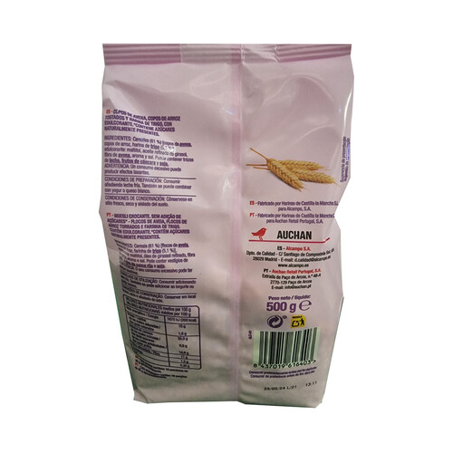 PRODUCTO ALCAMPO Muesli crujiente sin azúcares añadidos 500 g.