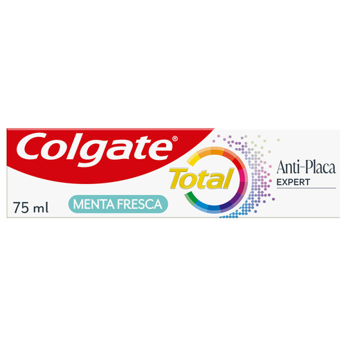 COLGATE Total expert Pasta de dientes de uso diario con espuma de precisión y acción anti-placa 75 ml.