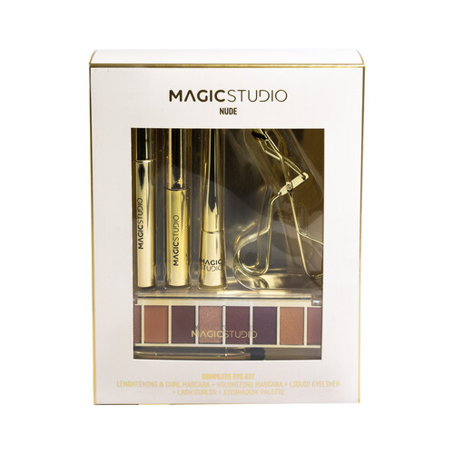 MAGIC STUDIO Nude Estuche con productos para el maquillaje de nuestros ojos.