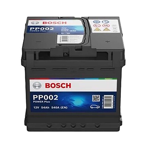 Batería de coche 54AH, arranque 540A, Power Plus 12V, BOSCH.