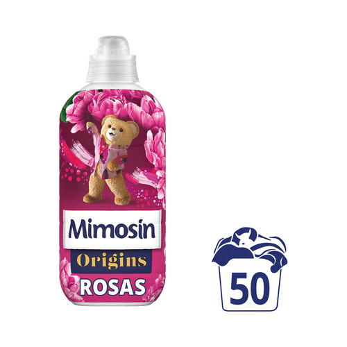 MIMOSIN Origins Suavizante concentrado con aroma a rosas silvestres 900 ml, 50 lavados.