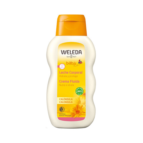 WELEDA Baby Leche corporal hidratante y protectora de nuestro bebé, con Caléndula 200 ml.