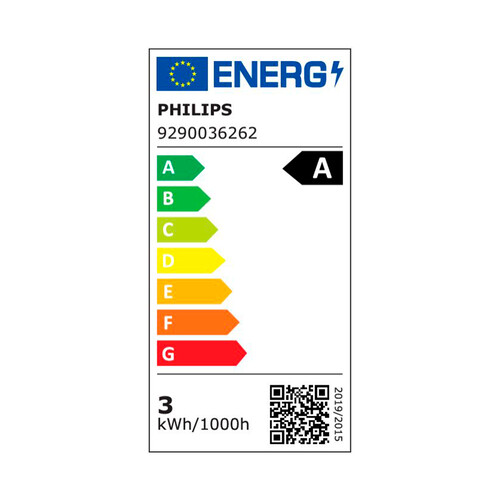 Bombilla LED E27, 40 W, luz cálida 2700K, 485lm, PHILIPS.