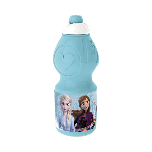 Botella deportiva infantil color azul con diseño Frozen II,  0,4 litros, STOR.