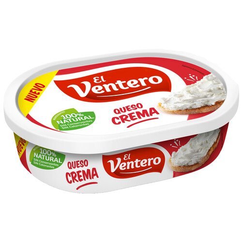 EL VENTERO Queso crema untable 100% natural 180 g.