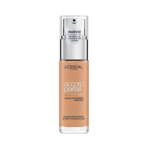 L'ORÉAL PARIS Accord parfait FDT Tono 4.5 Base maquillaje con textura fundente y sin efecto máscara.