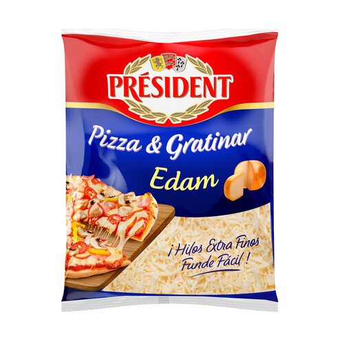 PRESIDENT Queso rallado edam 90 g.