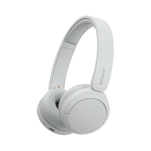 Auriculares bluetooth tipo diadema SONY WH-CH520 BLUETOOTH, hasta 50 horas de autonomía, color blanco.