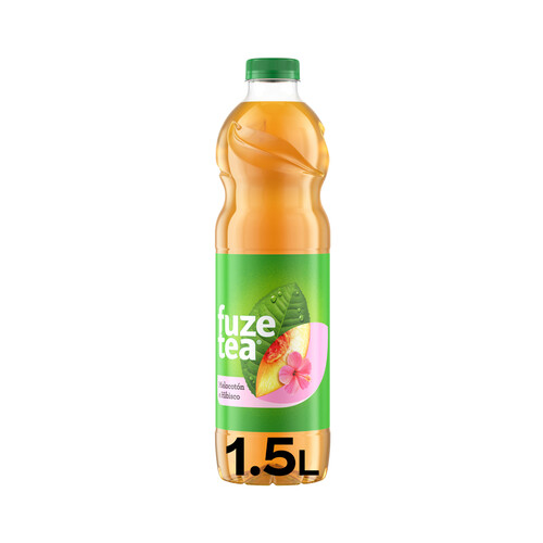 FUZE TEA Bebida de té con sabor a melocotón e hibisco 1.5 L 