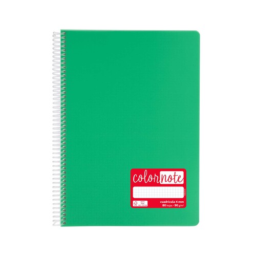 Cuaderno A4 cuadrícula de 4mm con 80 hojas y de 90 gr en el interior, GRAFOPLAS.