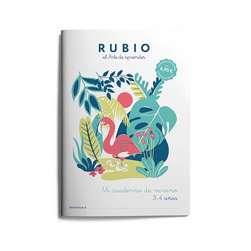 Cuadernillo de actividades, Mi cuaderno de verano, 3-4 años RUBIO.