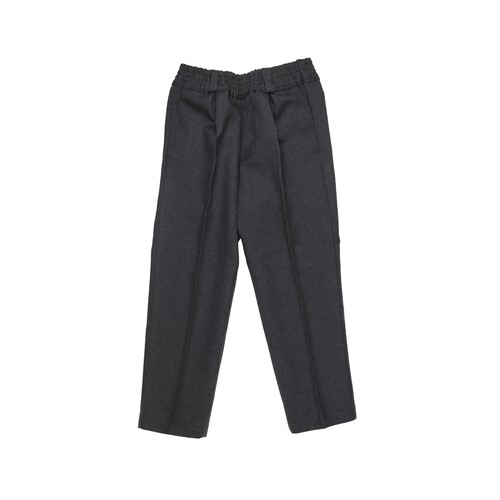 Pantalón de uniforme con cintura elástica gris, talla 5.