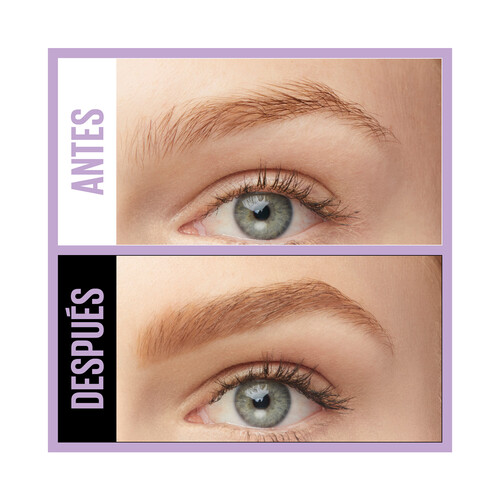 MAYBELLINE Express brow fast sculpt tono 02 Soft brown Máscara de cejas en gel de larga duración.