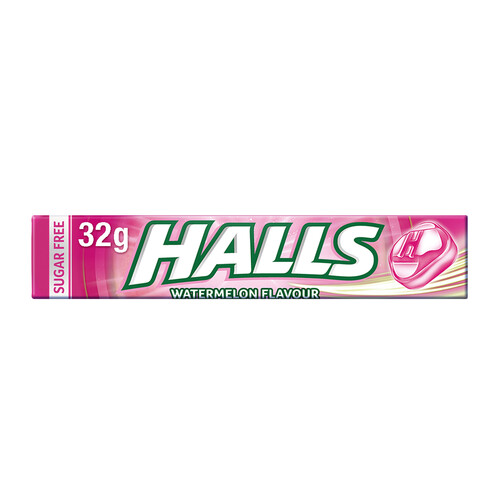 HALLS Caramelos de sandía sin azúcar HALLS 32 g.