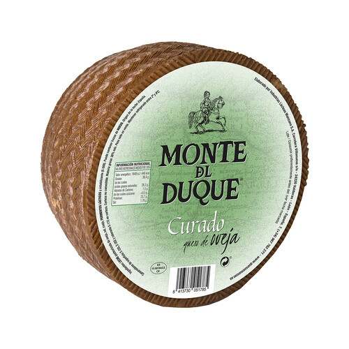 MONTE DUQUE Queso de oveja curado pasteurizado MONTE DUQUE