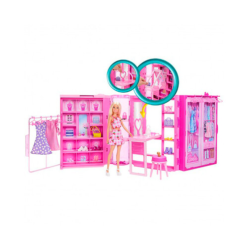 BARBIE Dream Close + conjuntos y accesorios, 25 piezas +3 años.