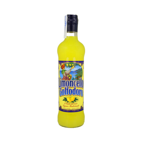 GOLFODORO Licor de limón (limoncello) de origen italiano y elaborado de forma tradicional GOLFODORO botella de 70 cl.