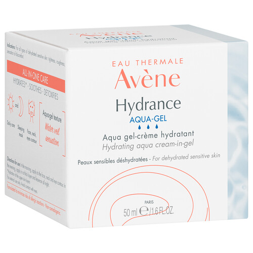 THERMALE AVÉNE Hydrance Aqua gel-crema hidratante, para pieles sensibles deshidratada 50 ml.