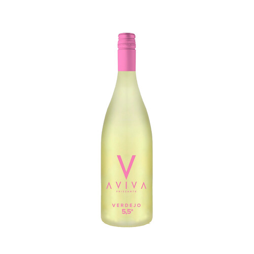 AVIVA Vino blanco frizzante verdejo 5.5 % botella de 75 cl.