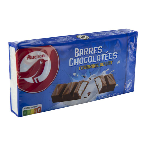 Barritas de chocolate con leche PRODUCTO ALCAMPO 12 uds. x 12 ,5 g