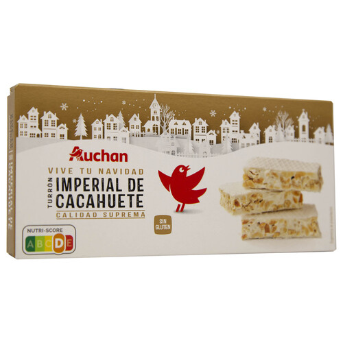 PRODUCTO ALCAMPO Turrón duro cacahuete 60 % 150 g.