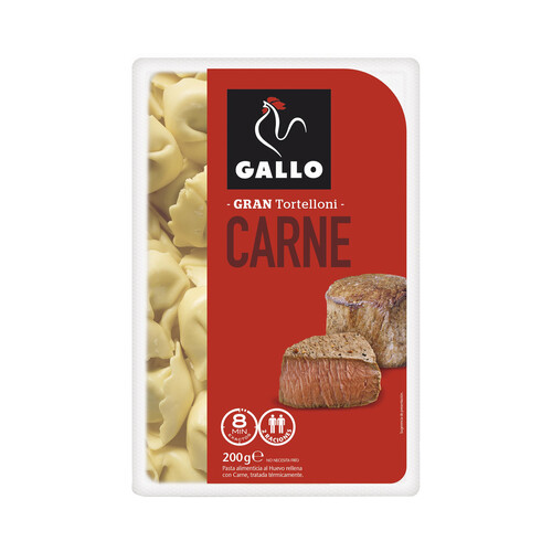 GALLO Pasta Tortelloni rellenos con carne GALLO 200 g.